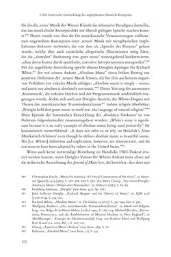 Image of the Page - 122 - in Re-Reading Hanslick's Aesheticts - Die Rezeption Eduard Hanslicks im englischen Sprachraum und ihre diskursiven Grundlagen