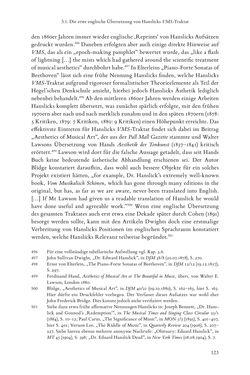 Image of the Page - 123 - in Re-Reading Hanslick's Aesheticts - Die Rezeption Eduard Hanslicks im englischen Sprachraum und ihre diskursiven Grundlagen