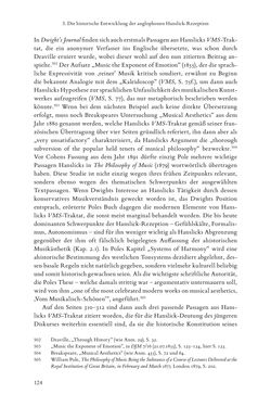 Bild der Seite - 124 - in Re-Reading Hanslick's Aesheticts - Die Rezeption Eduard Hanslicks im englischen Sprachraum und ihre diskursiven Grundlagen