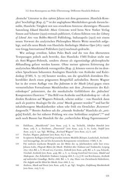 Bild der Seite - 131 - in Re-Reading Hanslick's Aesheticts - Die Rezeption Eduard Hanslicks im englischen Sprachraum und ihre diskursiven Grundlagen