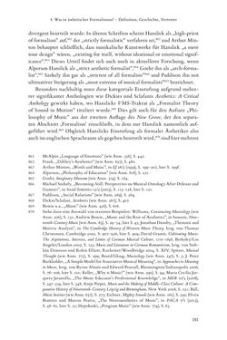 Bild der Seite - 181 - in Re-Reading Hanslick's Aesheticts - Die Rezeption Eduard Hanslicks im englischen Sprachraum und ihre diskursiven Grundlagen