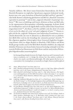 Bild der Seite - 206 - in Re-Reading Hanslick's Aesheticts - Die Rezeption Eduard Hanslicks im englischen Sprachraum und ihre diskursiven Grundlagen