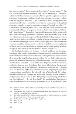 Bild der Seite - 222 - in Re-Reading Hanslick's Aesheticts - Die Rezeption Eduard Hanslicks im englischen Sprachraum und ihre diskursiven Grundlagen