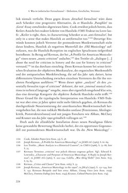 Bild der Seite - 224 - in Re-Reading Hanslick's Aesheticts - Die Rezeption Eduard Hanslicks im englischen Sprachraum und ihre diskursiven Grundlagen