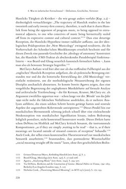 Image of the Page - 228 - in Re-Reading Hanslick's Aesheticts - Die Rezeption Eduard Hanslicks im englischen Sprachraum und ihre diskursiven Grundlagen