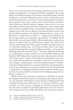 Bild der Seite - 231 - in Re-Reading Hanslick's Aesheticts - Die Rezeption Eduard Hanslicks im englischen Sprachraum und ihre diskursiven Grundlagen