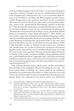 Bild der Seite - 232 - in Re-Reading Hanslick's Aesheticts - Die Rezeption Eduard Hanslicks im englischen Sprachraum und ihre diskursiven Grundlagen