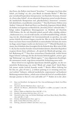 Bild der Seite - 236 - in Re-Reading Hanslick's Aesheticts - Die Rezeption Eduard Hanslicks im englischen Sprachraum und ihre diskursiven Grundlagen