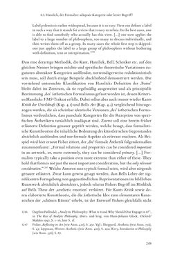 Bild der Seite - 249 - in Re-Reading Hanslick's Aesheticts - Die Rezeption Eduard Hanslicks im englischen Sprachraum und ihre diskursiven Grundlagen