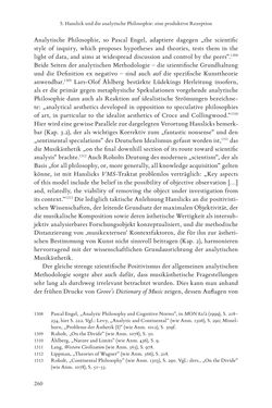 Image of the Page - 260 - in Re-Reading Hanslick's Aesheticts - Die Rezeption Eduard Hanslicks im englischen Sprachraum und ihre diskursiven Grundlagen