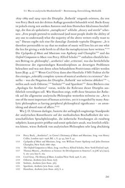 Bild der Seite - 261 - in Re-Reading Hanslick's Aesheticts - Die Rezeption Eduard Hanslicks im englischen Sprachraum und ihre diskursiven Grundlagen