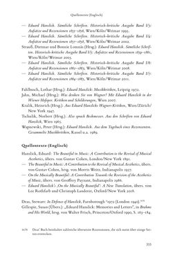 Image of the Page - 333 - in Re-Reading Hanslick's Aesheticts - Die Rezeption Eduard Hanslicks im englischen Sprachraum und ihre diskursiven Grundlagen