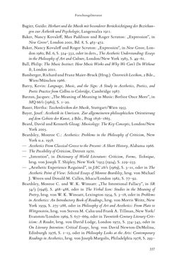 Image of the Page - 337 - in Re-Reading Hanslick's Aesheticts - Die Rezeption Eduard Hanslicks im englischen Sprachraum und ihre diskursiven Grundlagen
