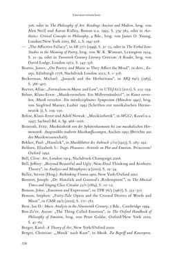 Bild der Seite - 338 - in Re-Reading Hanslick's Aesheticts - Die Rezeption Eduard Hanslicks im englischen Sprachraum und ihre diskursiven Grundlagen