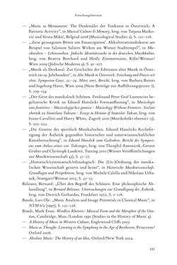 Bild der Seite - 341 - in Re-Reading Hanslick's Aesheticts - Die Rezeption Eduard Hanslicks im englischen Sprachraum und ihre diskursiven Grundlagen