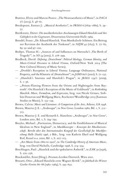 Bild der Seite - 343 - in Re-Reading Hanslick's Aesheticts - Die Rezeption Eduard Hanslicks im englischen Sprachraum und ihre diskursiven Grundlagen