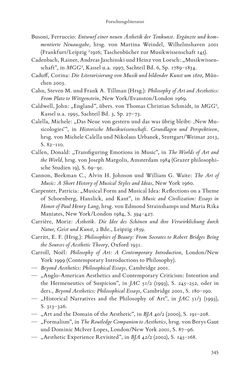 Bild der Seite - 345 - in Re-Reading Hanslick's Aesheticts - Die Rezeption Eduard Hanslicks im englischen Sprachraum und ihre diskursiven Grundlagen