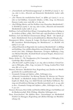 Bild der Seite - 349 - in Re-Reading Hanslick's Aesheticts - Die Rezeption Eduard Hanslicks im englischen Sprachraum und ihre diskursiven Grundlagen
