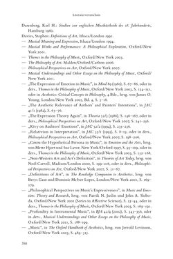 Bild der Seite - 350 - in Re-Reading Hanslick's Aesheticts - Die Rezeption Eduard Hanslicks im englischen Sprachraum und ihre diskursiven Grundlagen