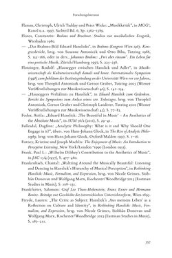 Bild der Seite - 357 - in Re-Reading Hanslick's Aesheticts - Die Rezeption Eduard Hanslicks im englischen Sprachraum und ihre diskursiven Grundlagen
