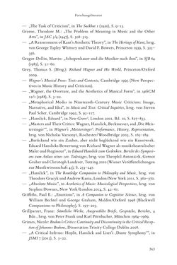 Bild der Seite - 363 - in Re-Reading Hanslick's Aesheticts - Die Rezeption Eduard Hanslicks im englischen Sprachraum und ihre diskursiven Grundlagen