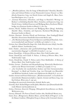 Bild der Seite - 364 - in Re-Reading Hanslick's Aesheticts - Die Rezeption Eduard Hanslicks im englischen Sprachraum und ihre diskursiven Grundlagen