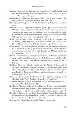 Bild der Seite - 367 - in Re-Reading Hanslick's Aesheticts - Die Rezeption Eduard Hanslicks im englischen Sprachraum und ihre diskursiven Grundlagen