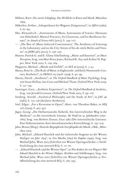 Bild der Seite - 370 - in Re-Reading Hanslick's Aesheticts - Die Rezeption Eduard Hanslicks im englischen Sprachraum und ihre diskursiven Grundlagen
