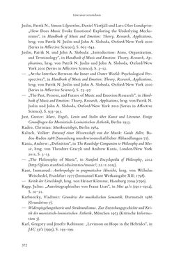 Bild der Seite - 372 - in Re-Reading Hanslick's Aesheticts - Die Rezeption Eduard Hanslicks im englischen Sprachraum und ihre diskursiven Grundlagen