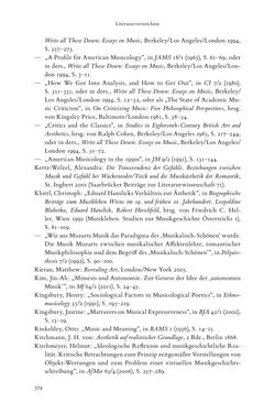 Bild der Seite - 374 - in Re-Reading Hanslick's Aesheticts - Die Rezeption Eduard Hanslicks im englischen Sprachraum und ihre diskursiven Grundlagen