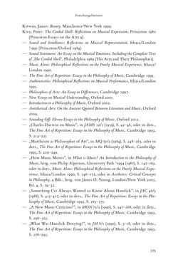 Bild der Seite - 375 - in Re-Reading Hanslick's Aesheticts - Die Rezeption Eduard Hanslicks im englischen Sprachraum und ihre diskursiven Grundlagen