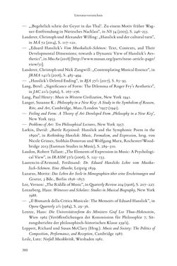 Bild der Seite - 380 - in Re-Reading Hanslick's Aesheticts - Die Rezeption Eduard Hanslicks im englischen Sprachraum und ihre diskursiven Grundlagen