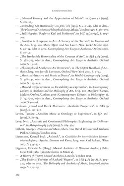 Bild der Seite - 382 - in Re-Reading Hanslick's Aesheticts - Die Rezeption Eduard Hanslicks im englischen Sprachraum und ihre diskursiven Grundlagen