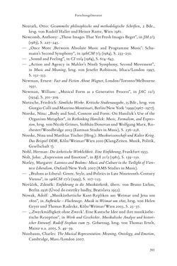 Bild der Seite - 391 - in Re-Reading Hanslick's Aesheticts - Die Rezeption Eduard Hanslicks im englischen Sprachraum und ihre diskursiven Grundlagen