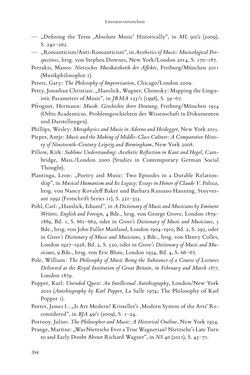 Bild der Seite - 394 - in Re-Reading Hanslick's Aesheticts - Die Rezeption Eduard Hanslicks im englischen Sprachraum und ihre diskursiven Grundlagen