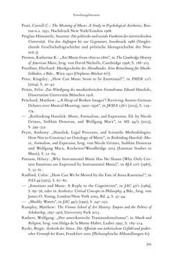 Bild der Seite - 395 - in Re-Reading Hanslick's Aesheticts - Die Rezeption Eduard Hanslicks im englischen Sprachraum und ihre diskursiven Grundlagen