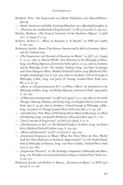 Bild der Seite - 397 - in Re-Reading Hanslick's Aesheticts - Die Rezeption Eduard Hanslicks im englischen Sprachraum und ihre diskursiven Grundlagen