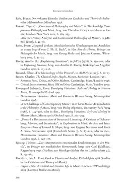 Image of the Page - 398 - in Re-Reading Hanslick's Aesheticts - Die Rezeption Eduard Hanslicks im englischen Sprachraum und ihre diskursiven Grundlagen