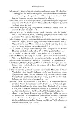 Bild der Seite - 401 - in Re-Reading Hanslick's Aesheticts - Die Rezeption Eduard Hanslicks im englischen Sprachraum und ihre diskursiven Grundlagen