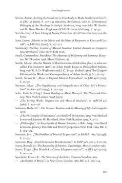 Bild der Seite - 405 - in Re-Reading Hanslick's Aesheticts - Die Rezeption Eduard Hanslicks im englischen Sprachraum und ihre diskursiven Grundlagen