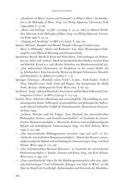 Image of the Page - 406 - in Re-Reading Hanslick's Aesheticts - Die Rezeption Eduard Hanslicks im englischen Sprachraum und ihre diskursiven Grundlagen