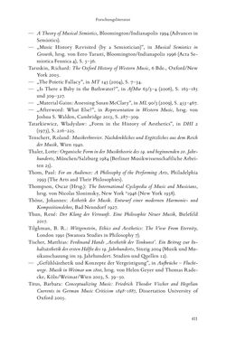 Bild der Seite - 411 - in Re-Reading Hanslick's Aesheticts - Die Rezeption Eduard Hanslicks im englischen Sprachraum und ihre diskursiven Grundlagen