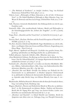 Image of the Page - 414 - in Re-Reading Hanslick's Aesheticts - Die Rezeption Eduard Hanslicks im englischen Sprachraum und ihre diskursiven Grundlagen