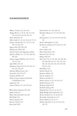 Image of the Page - 423 - in Re-Reading Hanslick's Aesheticts - Die Rezeption Eduard Hanslicks im englischen Sprachraum und ihre diskursiven Grundlagen