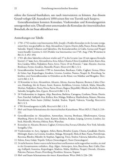 Bild der Seite - 22 - in Die effektiven Konsuln Österreich(-Ungarns) von 1825-1918 - Ihre Ausbildung, Arbeitsverhältnisse und Biografien