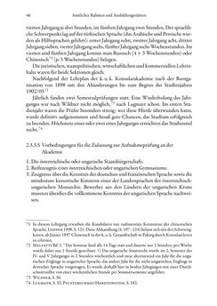 Image of the Page - 46 - in Die effektiven Konsuln Österreich(-Ungarns) von 1825-1918 - Ihre Ausbildung, Arbeitsverhältnisse und Biografien