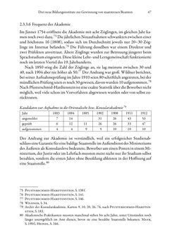 Image of the Page - 47 - in Die effektiven Konsuln Österreich(-Ungarns) von 1825-1918 - Ihre Ausbildung, Arbeitsverhältnisse und Biografien