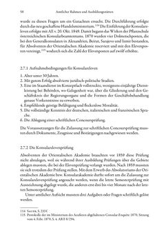 Bild der Seite - 58 - in Die effektiven Konsuln Österreich(-Ungarns) von 1825-1918 - Ihre Ausbildung, Arbeitsverhältnisse und Biografien