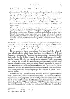 Bild der Seite - 61 - in Die effektiven Konsuln Österreich(-Ungarns) von 1825-1918 - Ihre Ausbildung, Arbeitsverhältnisse und Biografien