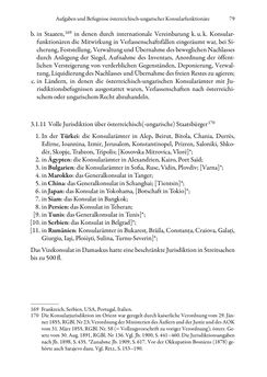 Bild der Seite - 79 - in Die effektiven Konsuln Österreich(-Ungarns) von 1825-1918 - Ihre Ausbildung, Arbeitsverhältnisse und Biografien